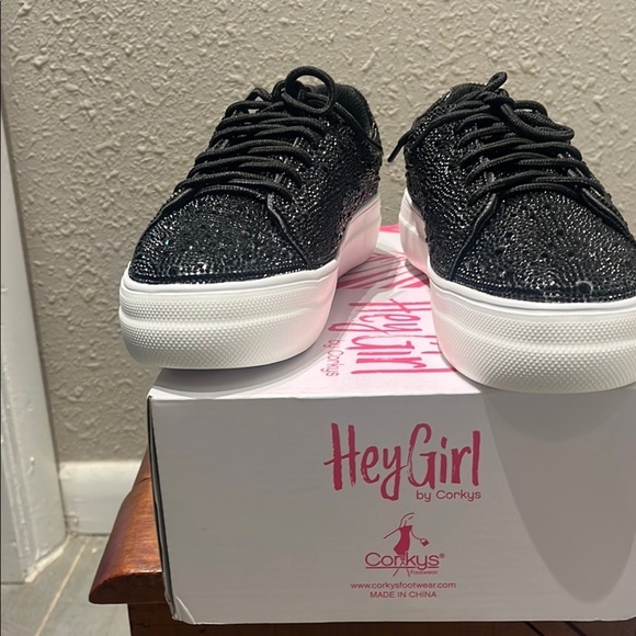 Corkys Black y2k glam sneakers - Picture 3 of 16